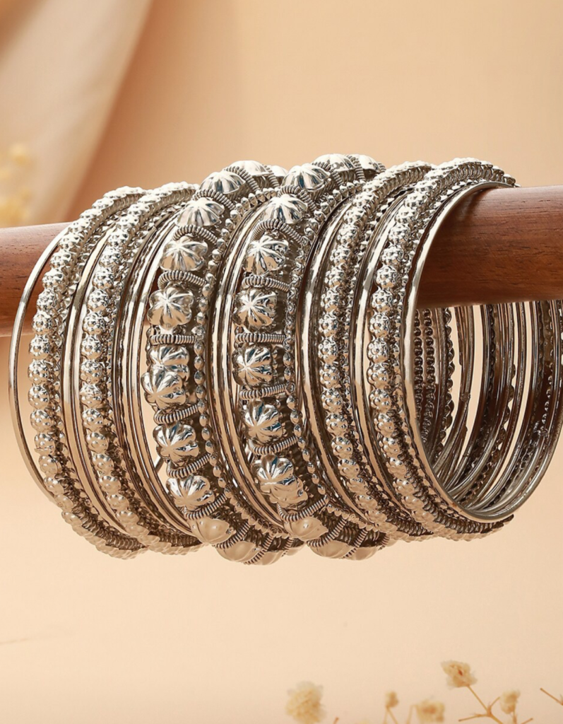 Women’s Silver Oxidised Jewellery for Navratri